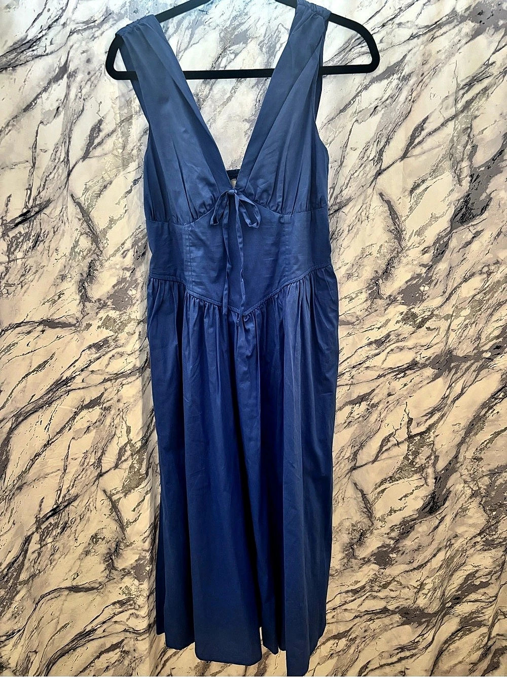 Band of the Free Maxi Dress in Blue Size Medium NWT